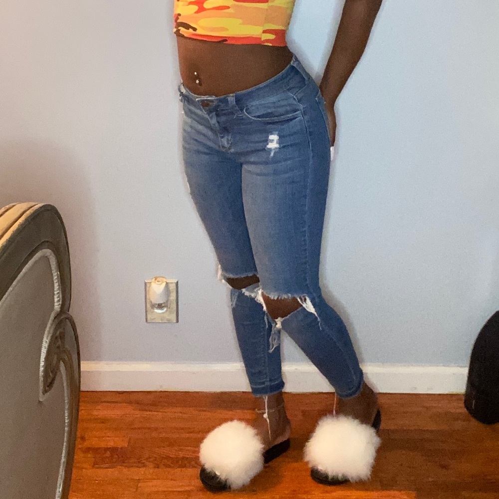 Ripped Blue Jeans